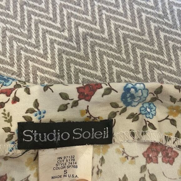 Studio Soleil Cotton Midi Lace Skirt Size Small - Picture 3 of 3